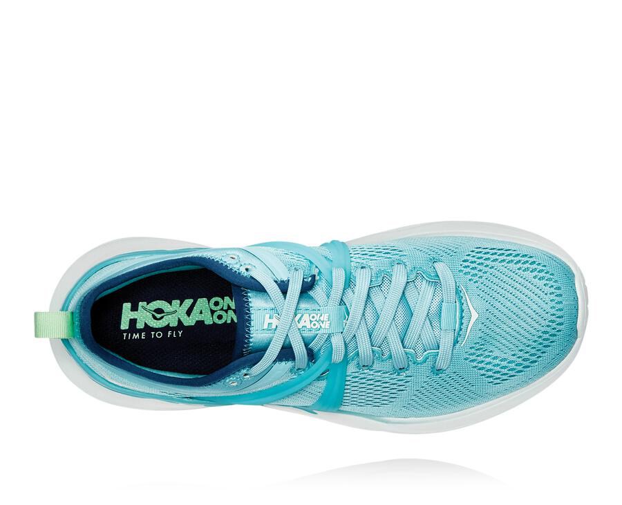 Hoka One One Koşu Ayakkabısı Kadın Mavi/Beyaz - Tivra - IS6413059